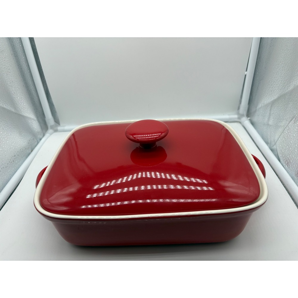 Martha Stewart Collection Ceramic Casserole Dish Rectangular 8.75" x 6.75" NIB
